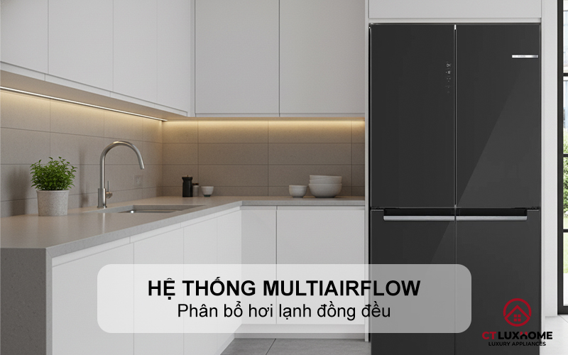 Hệ thống MultiAirflow phân bổ hơi lạnh đồng đều 