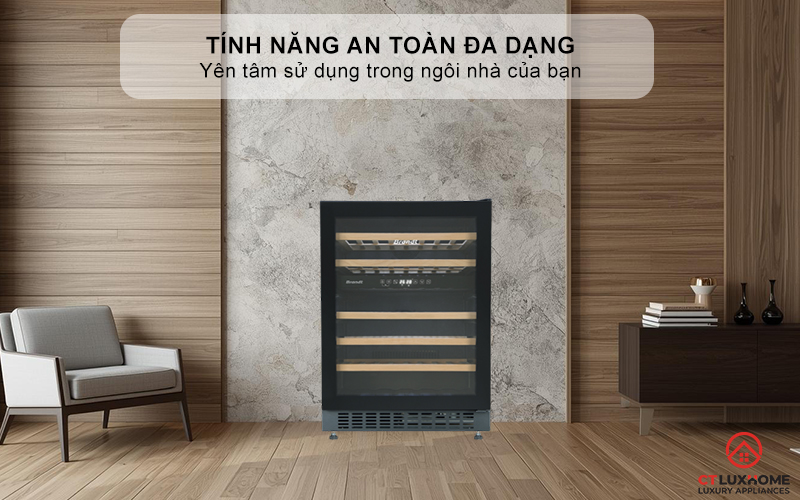 Tính năng an toàn đa dạng- Yên tâm sử dụng trong ngôi nhà của bạn