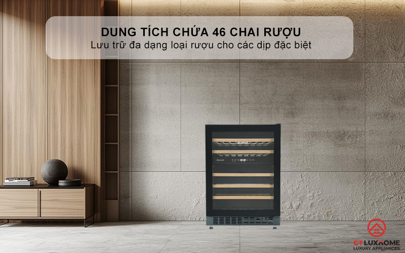 Dung tích 46 chai rượu vang tiêu chuẩn