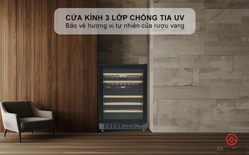 Cửa kính đảo chiều, 3 lớp chống tia UV