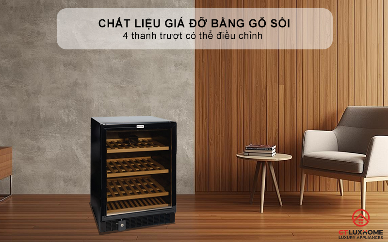 Giá đỡ bằng gỗ sồi cao cấp - 3 thanh trượt có thể điều chỉnh 