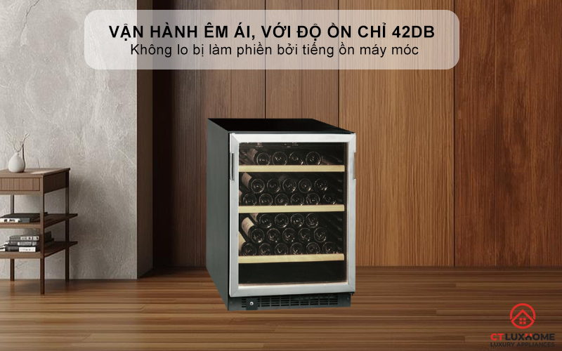 Vận hành êm ái, với độ ồn chỉ 42dB