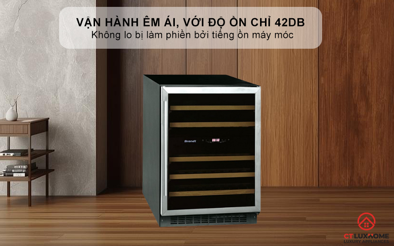 Vận hành êm ái, với độ ồn chỉ 42dB
