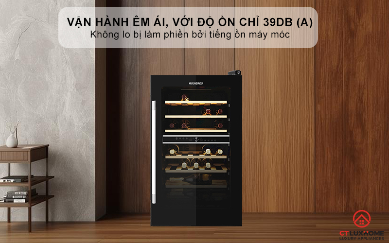 Vận hành êm ái, với độ ồn chỉ 39dB (A)