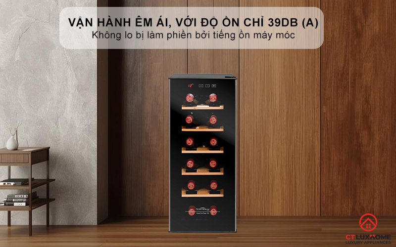 Vận hành êm ái, với độ ồn chỉ 39dB (A)