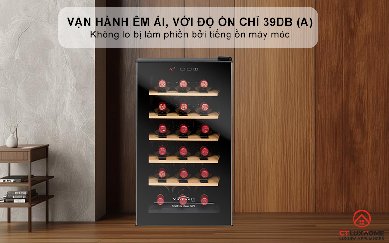 Vận hành êm ái, với độ ồn chỉ 39dB (A)