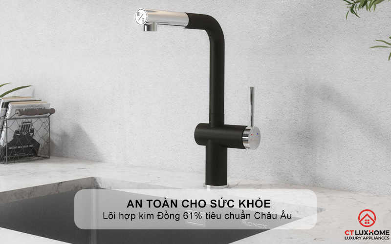 An toàn cho sức khỏe với lõi hợp kim Đồng 61% tiêu chuẩn Châu Âu CW617N