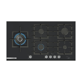 BẾP GAS 5 VÙNG NẤU BOSCH PRS9A6H40 MÀU ĐEN SERIES 8