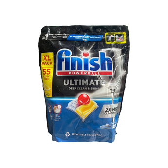 VIÊN RỬA BÁT FINISH ULTIMATE 55 VIÊN HƯƠNG CHANH