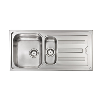 CHẬU RỬA BÁT 2 HỐ RỬA 1 BÀN CHỜ 010015 CRISTAL BỀ MẶT MỊN