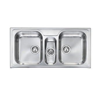 CHẬU RỬA BÁT 3 HỐ RỬA 011646 MATICO  BỀ MẶT MỊN