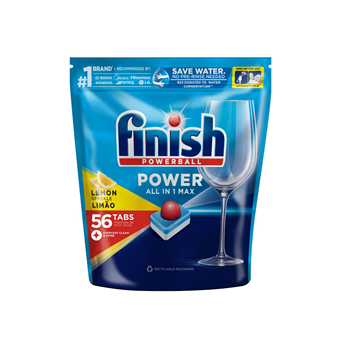 VIÊN RỬA BÁT FINISH POWER ALL IN ONE 56 VIÊN CHÍNH HÃNG