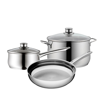 BỘ 3 MÓN WMF DIADEM PLUS (NỒI 20CM + CHẢO THÉP 24CM + QUÁNH 16CM) 