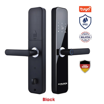 KHÓA CỬA GỖ AVOLOCK AV 68 NHẬN DIỆN VÂN TAY, THẺ TỪ