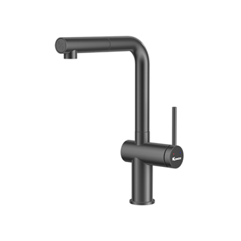 VÒI RỬA BÁT DÂY RÚT KONOX STREAM SMART GUN METAL 