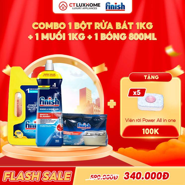 BỘT RỬA BÁT FINISH CLASSIC CHÍNH HÃNG