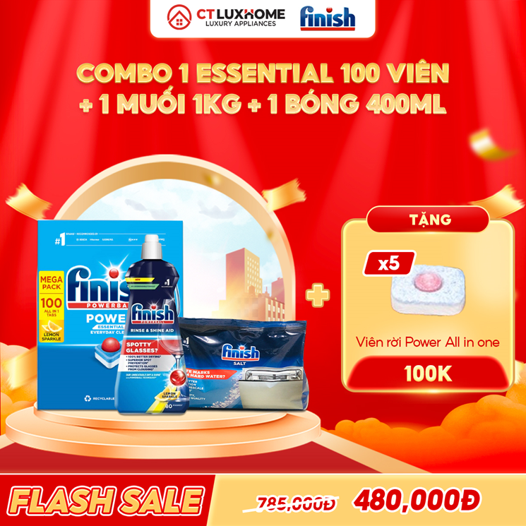 VIÊN RỬA BÁT FINISH ESSENTIAL CHÍNH HÃNG